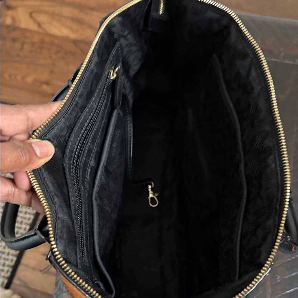Michael Kors Brown and Black Satchel - Picture 3 of 5